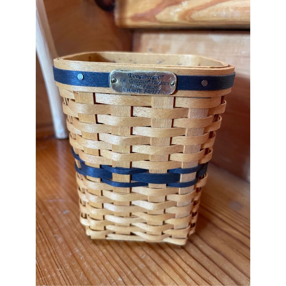 Longaberger J.W. Collection Miniature 1997 Edition Waste Basket